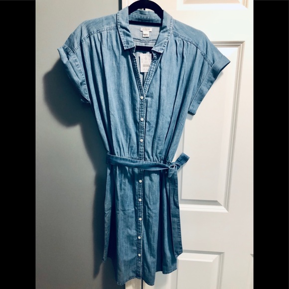 J. Crew Dresses & Skirts - NWT JCrew Button Down Chambray Dress J. Crew Dresses & Skirts - NWT JCrew Button Down Chambray Dress